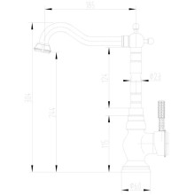 Смеситель для кухни Lemark Jasmine LM6645B