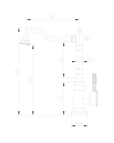 Смеситель для кухни Lemark Jasmine LM6645B