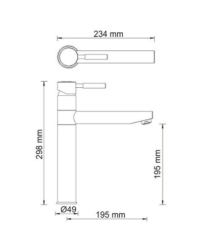 Смеситель для кухни WasserKRAFT Wern 4207 Хром матовый