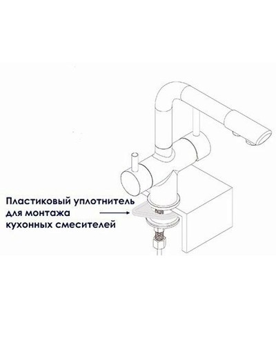 Смеситель для кухни WasserKRAFT Wern 4207 Хром матовый