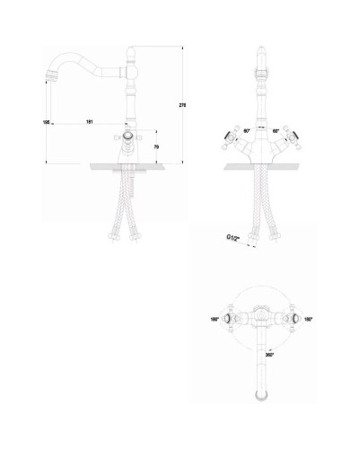 Смеситель для кухни Paulmark Essen Es226001-328