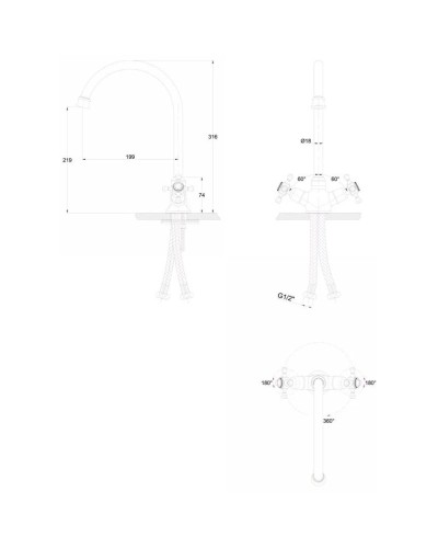 Смеситель для кухни Paulmark Essen Es229001