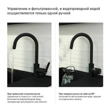 Смеситель для кухни Iddis Cuba CUBBLFJi05 Черный матовый