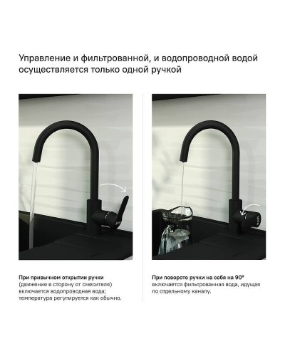 Смеситель для кухни Iddis Cuba CUBBLFJi05 Черный матовый