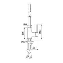 Смеситель для кухни Iddis Kitchen 360 K36BLJ0i05 Черный матовый