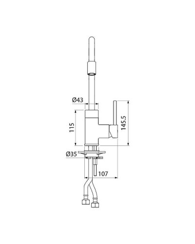 Смеситель для кухни Iddis Kitchen 360 K36BLJ0i05 Черный матовый
