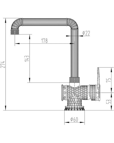 Смеситель для кухни Zorg Antic A 418 K SL