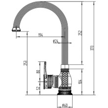Смеситель для кухни Zorg Antic A 416 K-SL