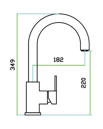 Смеситель для кухни Zorg Inox SZR-1564