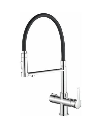 Смеситель для кухни Haiba HB76854 Хром Черный