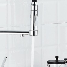 Смеситель для кухни Haiba HB76854 Хром Черный