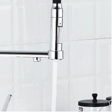 Смеситель для кухни Haiba HB76854 Хром Черный