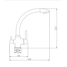 Смеситель для кухни Haiba HB76845 Хром