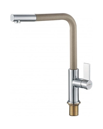 Смеситель для кухни Haiba HB70501-14 Хром Бежевый