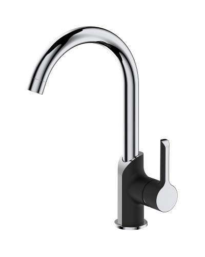 Смеситель для кухни Haiba HB70805-7 Черный Хром