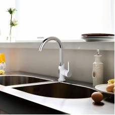 Смеситель для кухни Haiba HB70805-8 Белый Хром