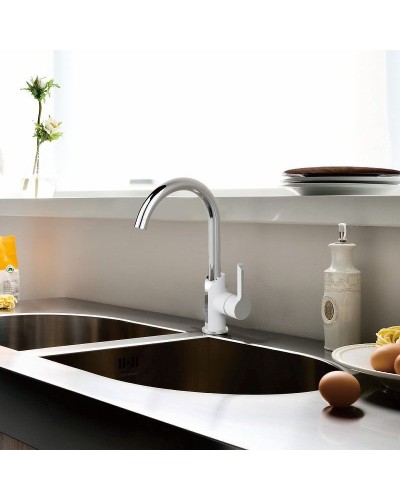 Смеситель для кухни Haiba HB70805-8 Белый Хром