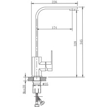 Смеситель для кухни Haiba HB70806 Нержавеющая сталь