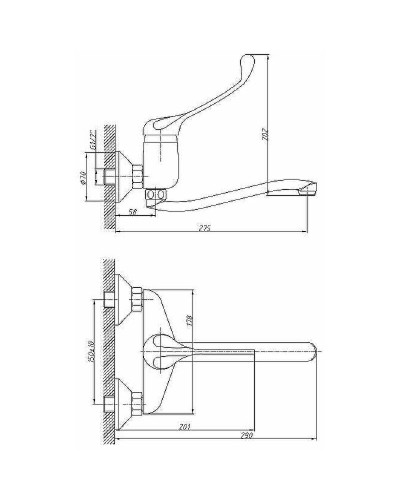 Смеситель для кухни Haiba HB4654 Хром