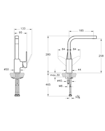 Смеситель для кухни Vitra Q-Line A42132EXP