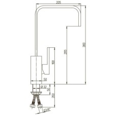 Смеситель для кухни Paini Dax 84CR572R2SKM