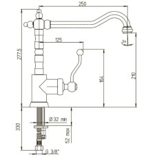 Смеситель для кухни Paini Duomo 88F35722SKM