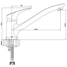Смеситель для кухни Aquanet Techno SD90885