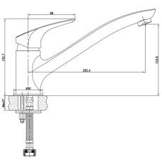 Смеситель для кухни Aquanet Techno SD90885