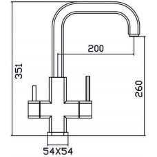 Смеситель для кухни с подключением к фильтру Zorg Inox SZR-1127