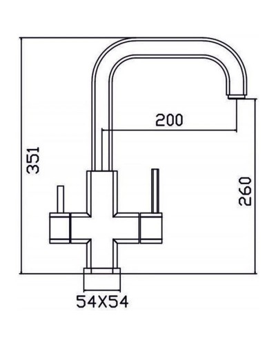 Смеситель для кухни с подключением к фильтру Zorg Inox SZR-1127