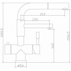 Смеситель для кухни с подключением к фильтру Zorg Inox SZR-1068P-D