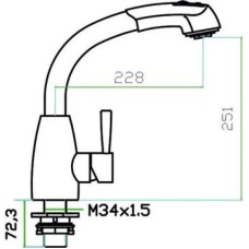 Смеситель для кухни Zorg Inox SZR-2021