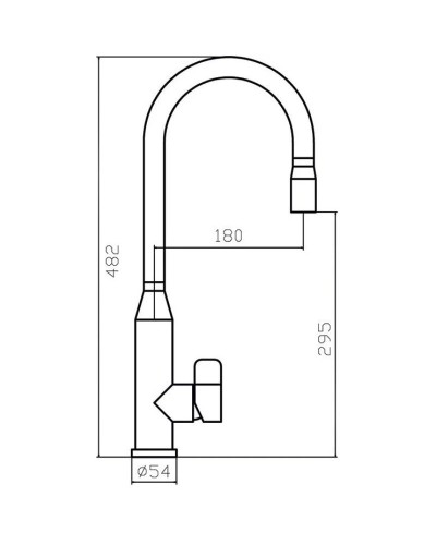 Смеситель для кухни Zorg Inox SZR-1093A