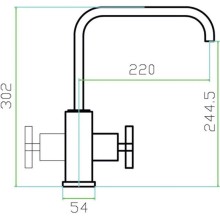 Смеситель для кухни Zorg Inox SZR-1554