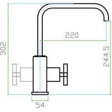 Смеситель для кухни Zorg Inox SZR-1554