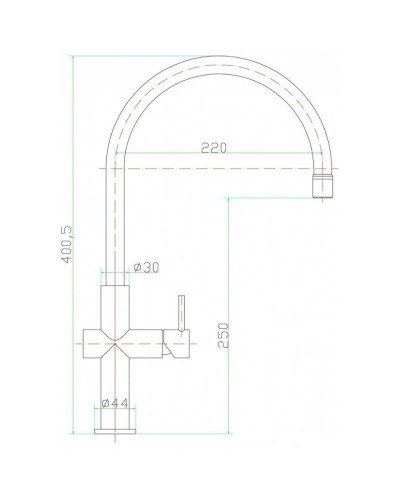 Смеситель для кухни Zorg Inox SZR-0981-19