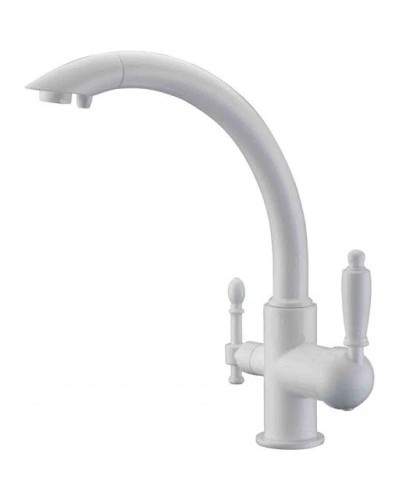 Смеситель для кухни с подключением к фильтру Zorg Sanitary ZR 314 YF-33 WHITE