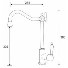 Смеситель для кухни с подключением к фильтру Zorg Sanitary ZR 322-50 YF- BR