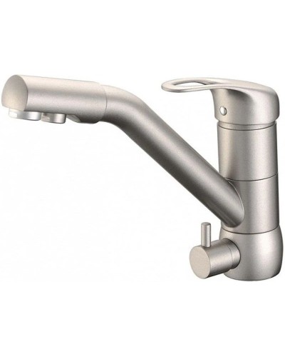 Смеситель для кухни с подключением к фильтру Zorg Sanitary ZR400KF12ALYUMETALLIK