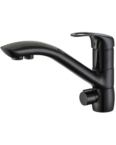 Смеситель для кухни с подключением к фильтру Zorg Sanitary ZR 404 KF BLACK