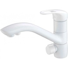 Смеситель для кухни с подключением к фильтру Zorg Sanitary ZR 404 KF WHITE