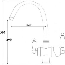 Смеситель для кухни с подключением к фильтру Zorg Sanitary ZR 329 YF
