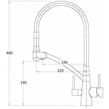 Смеситель для кухни с подключением к фильтру Zorg Sanitary ZR 338-6 YF