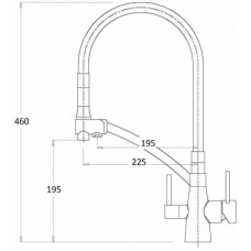 Смеситель для кухни с подключением к фильтру Zorg Sanitary ZR 338-8 YF