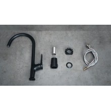 Смеситель для кухни Lemark Bronx LM3705BL Черный