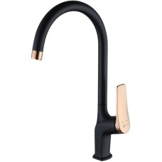 Смеситель для кухни Lemark Bronx LM3705BLR Черный Золото