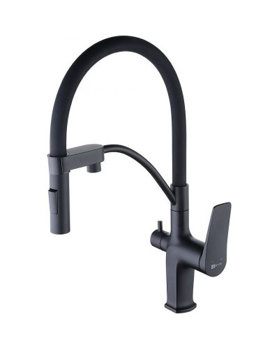 Смеситель для кухни Lemark Bronx LM3761BL Черный