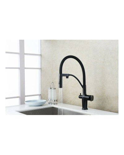 Смеситель для кухни Lemark Bronx LM3761BL Черный