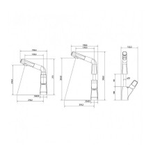 Смеситель для кухни Lemark Soul LM6008BR Черный