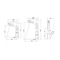 Смеситель для кухни Lemark Soul LM6008BR Черный
